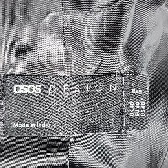 NWT ASOS DESIGN wedding slim suit jacket in brown texture Size US 40" - Picture 5 of 7